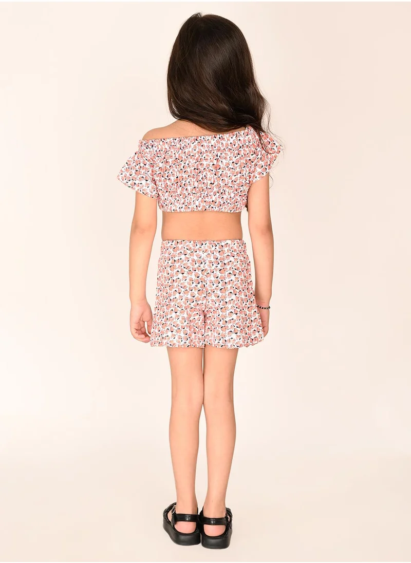 ليل بيكس Peach Girls Wear Clothing set