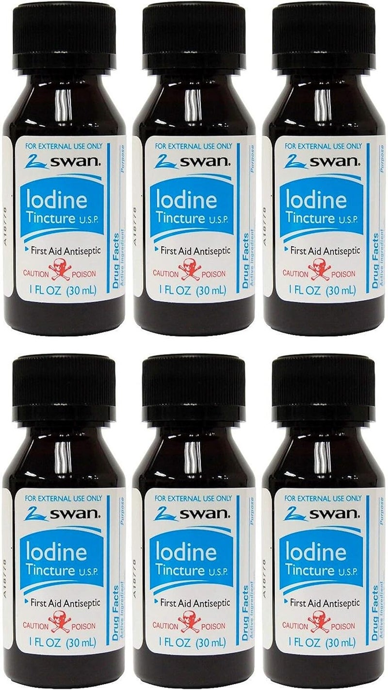 Swan Iodine Tincture USP 1 fl oz 6 Pack