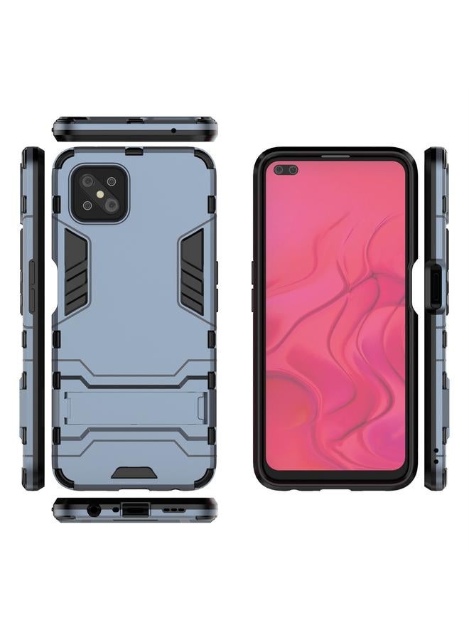 اس-توب جراب لهاتف OPPO A92s مصنوع من مادة PC + TPU مقاوم للصدمات مع حامل غير مرئي - Image 2