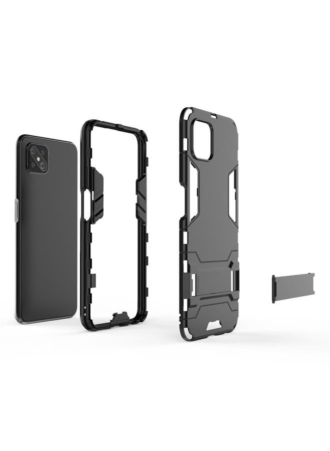 اس-توب جراب لهاتف OPPO A92s مصنوع من مادة PC + TPU مقاوم للصدمات مع حامل غير مرئي - Image 4