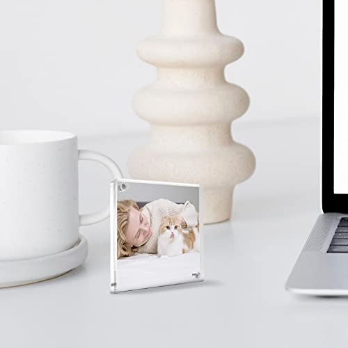 Canetti Original Magnet Picture Frame - Crystal Clear Acrylic Glass Table Top Photo Frame - Image 4