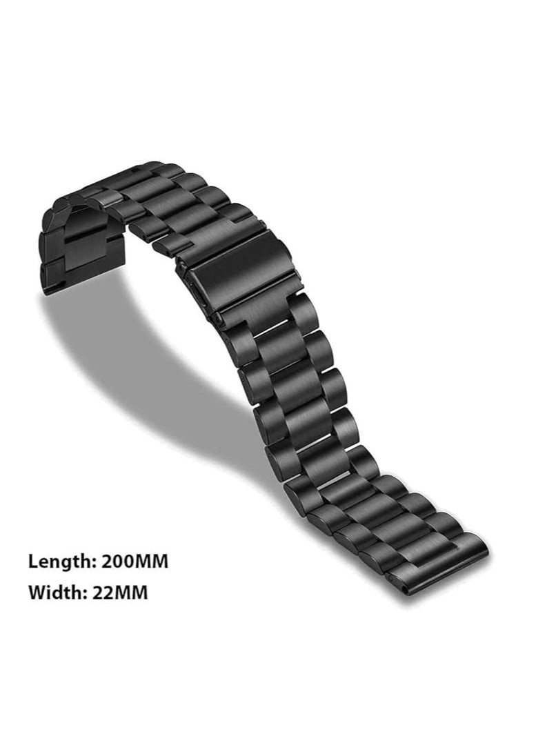 Generic - stainless steel band smartwatch replacement strap compatible with Apple watch Ultra iwatch Series 8/7/6/5/4/3/2/1 SE 49mm 45mm 44mm 42mm - Image 1