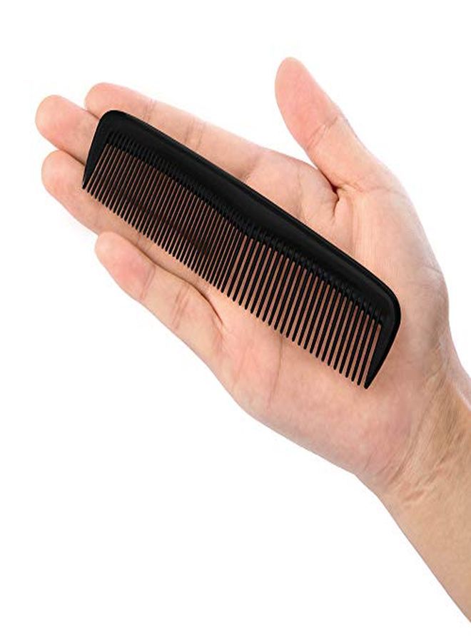 Leinuosen 12 Pieces Hair Combs Set Pocket Fine Plastic Hair Combs For Women And Men, Fine Dressing Comb (Black) - Image 4