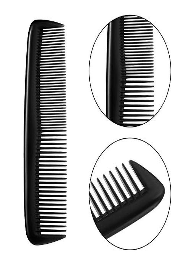 Leinuosen 12 Pieces Hair Combs Set Pocket Fine Plastic Hair Combs For Women And Men, Fine Dressing Comb (Black) - Image 5