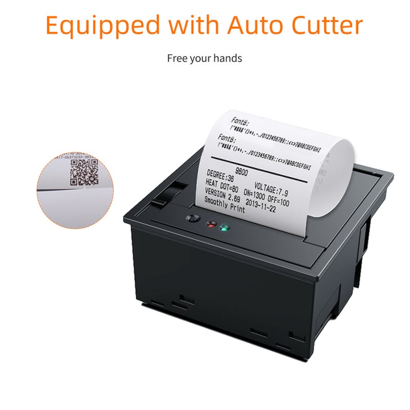 Embedded Thermal Receipt Printer 58MM Mini Label Printing Module with USB+RS232 Serial Port Support ESC/POS Commands for Weighing Apparatus Cash Register Self-Service Terminal - Image 2