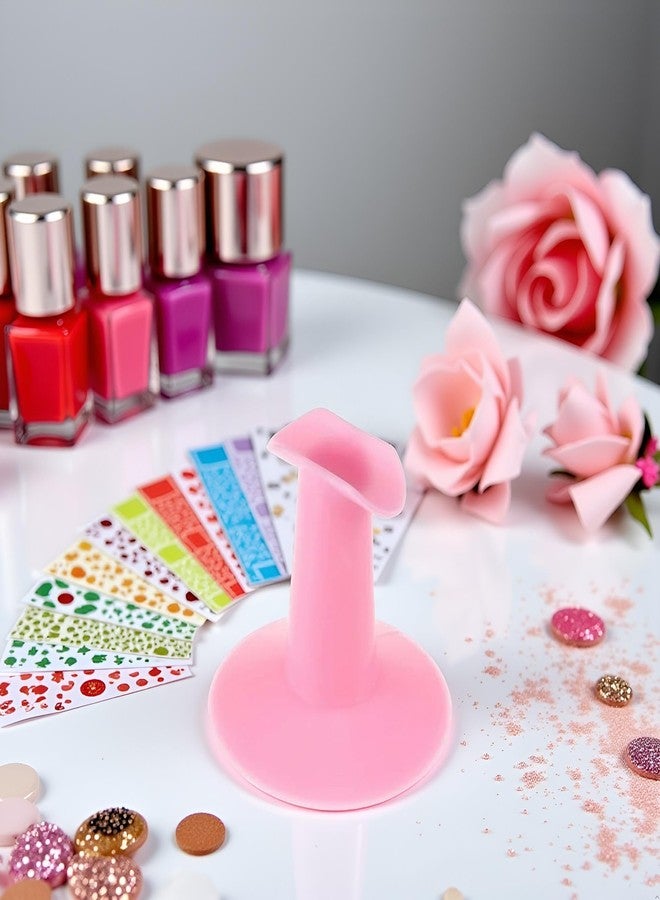 Rosojodg Pink Plastic Finger Stand Support Rest Nail Art Design Painting Salon DIY Finger Practical Holder for Nail Art Nail Art Accessories - Image 4