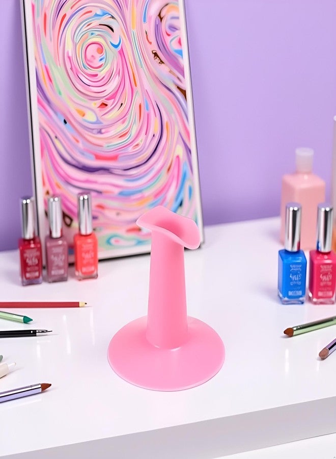 Rosojodg Pink Plastic Finger Stand Support Rest Nail Art Design Painting Salon DIY Finger Practical Holder for Nail Art Nail Art Accessories - Image 3