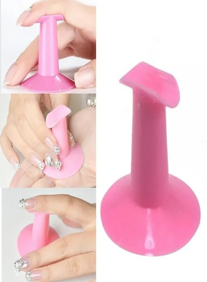 Rosojodg Pink Plastic Finger Stand Support Rest Nail Art Design Painting Salon DIY Finger Practical Holder for Nail Art Nail Art Accessories - Image 2