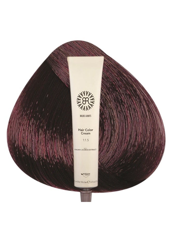 صبغه BR الايطاليه نباتيه 100%  للتلوين الشعر رقم  5.22   100 ملليلتر