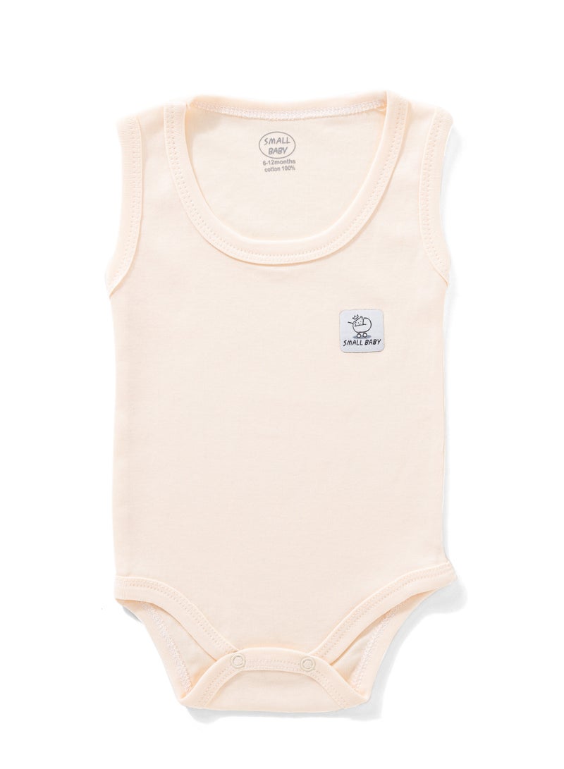 Small Baby Pack of 3 Sleeveless Baby Bodysuits 100%Cotton - Image 3