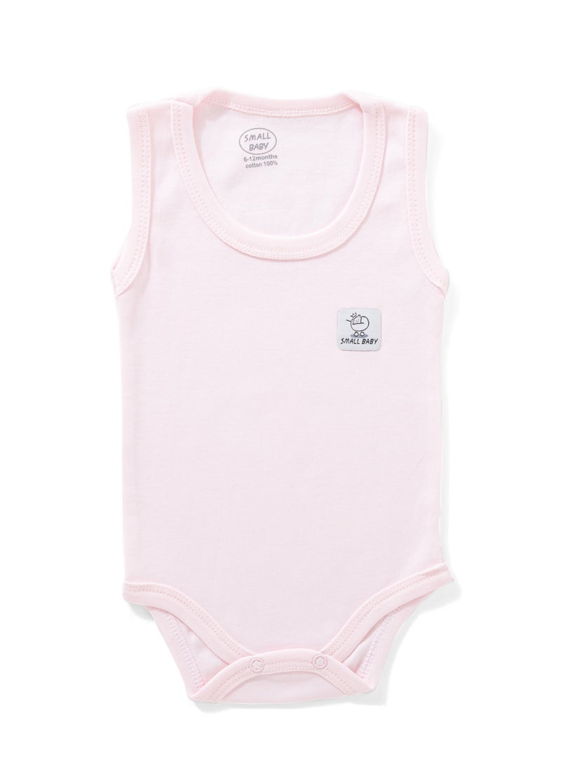 Small Baby Pack of 3 Sleeveless Baby Bodysuits 100%Cotton - Image 5
