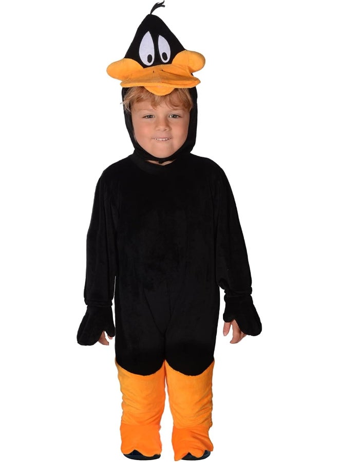 Ciao Daffy Duck Baby Costume 2-3 Y – Official Looney Tunes Infant Outfit with Jumpsuit & Bonnet | Plush Baby Costume for Halloween, Parties & Photos | Warner Bros Licensed - Image 1