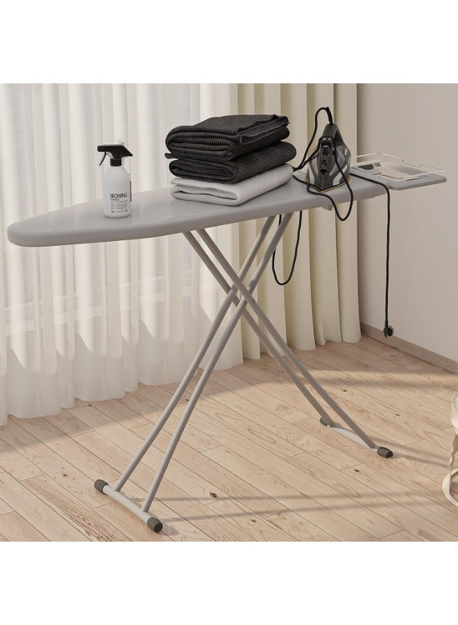ALMUFARREJ Adjustable Ironing Table with Heat-Resistant Grey Cover, Ironing Board with Thermal Grey Cover, Adjustable Ironing Table - Image 2