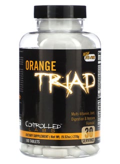 controlled labs Orange Triad Multi-Vitamin Joint Digestion & Immune Formula 180 Tablets 