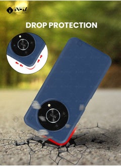 INEIX Soft Silicone Protective Case Cover For Honor X9 5G-Navy Blue  - Image 5