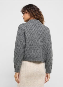 VERO MODA Polo Neck Cardigan  - Image 2