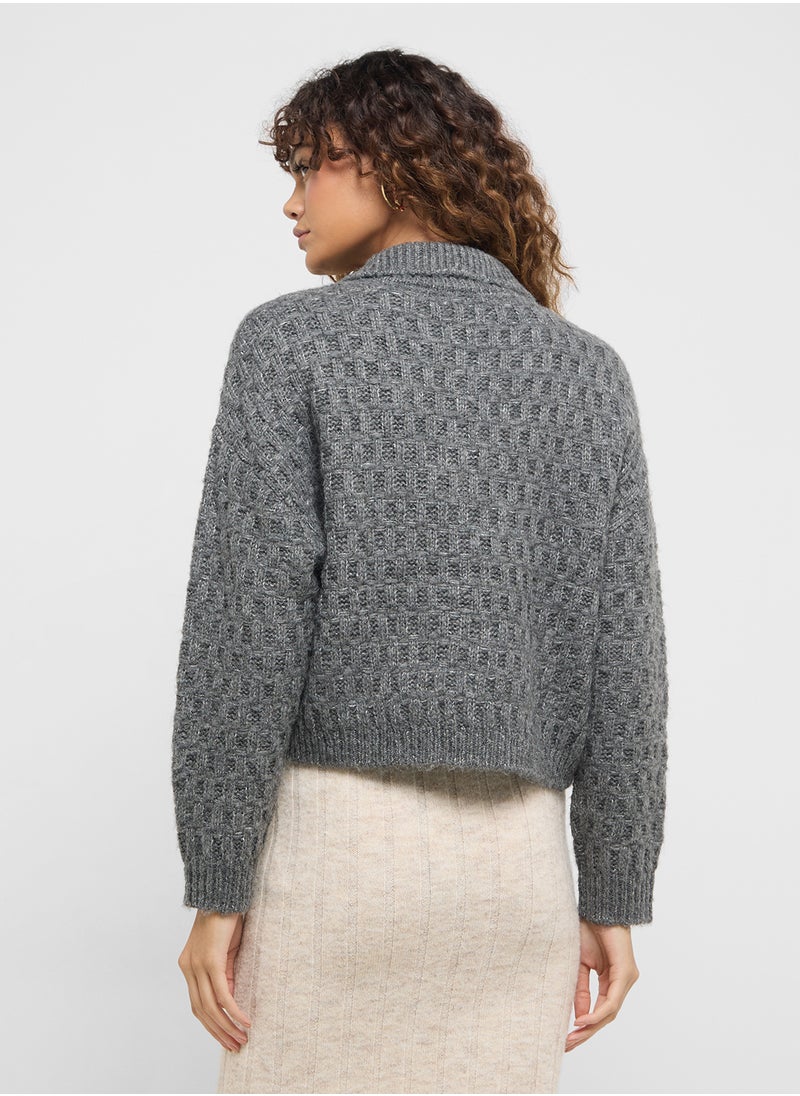 VERO MODA Polo Neck Cardigan  - Image 2