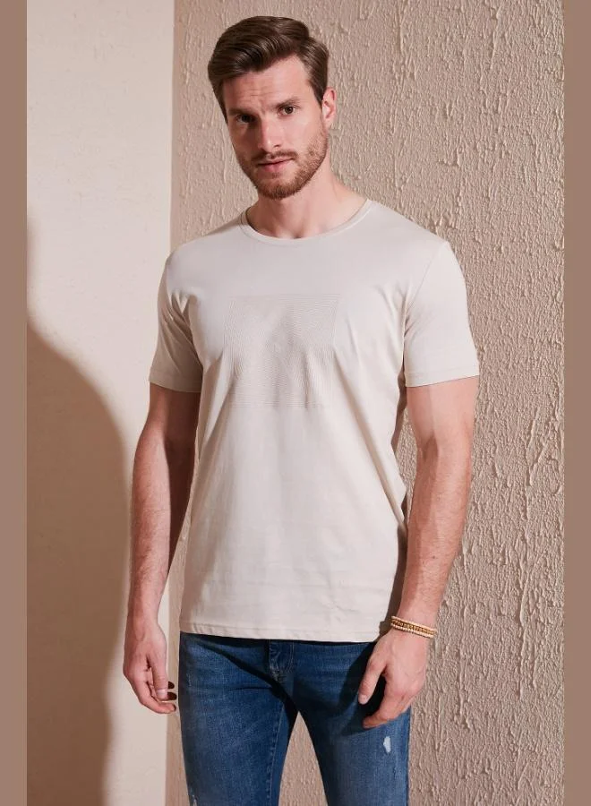 Buratti  Buratti Cotton Slim Fit Crew Neck T Shirt Men's T SHIRT 646R7940 for Men | Best Price UAE