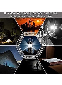 DZOPE DZOPE Rechargeable Solar and Charging Led Lantern Torch Light Portable Camping and Home Emergency Lights with 2 Power Sources High Light Travel Battery Lantern Lamp Torch Assorted  - Image 3