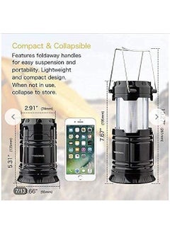 DZOPE DZOPE Rechargeable Solar and Charging Led Lantern Torch Light Portable Camping and Home Emergency Lights with 2 Power Sources High Light Travel Battery Lantern Lamp Torch Assorted  - Image 5
