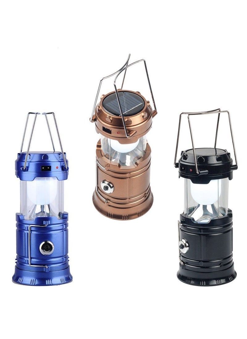 DZOPE - DZOPE Rechargeable Solar and Charging Led Lantern Torch Light Portable Camping and Home Emergency Lights with 2 Power Sources High Light Travel Battery Lantern Lamp Torch Assorted - Image 1