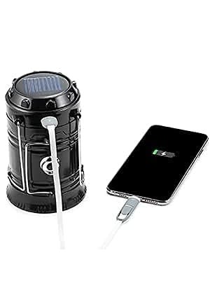 DZOPE - DZOPE Rechargeable Solar and Charging Led Lantern Torch Light Portable Camping and Home Emergency Lights with 2 Power Sources High Light Travel Battery Lantern Lamp Torch Assorted - Image 1