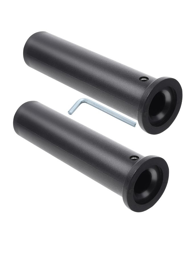 Generic 2PCS Adapter Sleeve Converts 1" Standard Weight Plate Posts to 2" Weight Plate Posts Heavy Duty Nylon and Removable end Cap  - Image 1