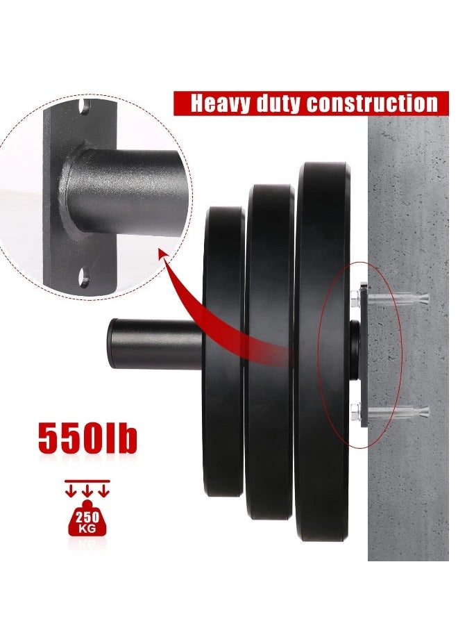 Generic 2PCS Adapter Sleeve Converts 1" Standard Weight Plate Posts to 2" Weight Plate Posts Heavy Duty Nylon and Removable end Cap  - Image 2