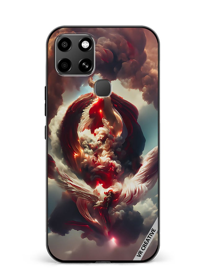 VR CREATIVE Protective Case Cover For Infinix Smart 6 A New Angel Reborn Foundation Design Multicolour - Image 1