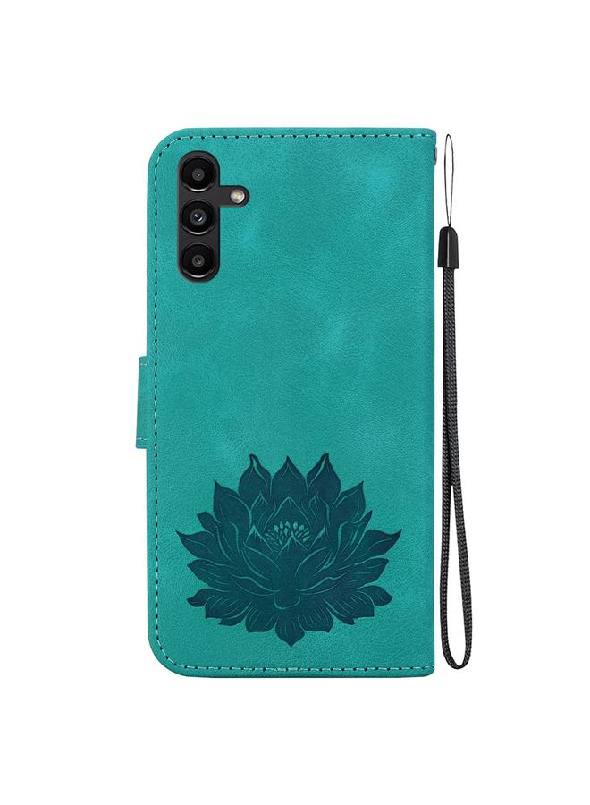 erorex Case For Samsung Galaxy A13 5G Lotus Embossed Leather Phone Case - Image 3