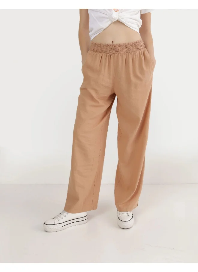 آري من امريكان ايجل Aerie High Waisted Linen Blend Pool-To-Party Pant
