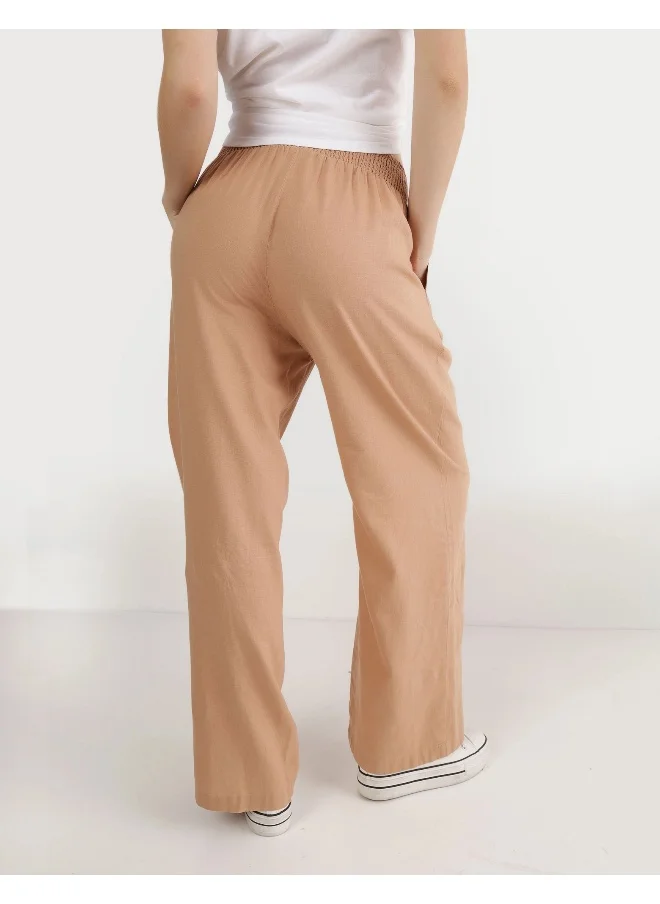 Aerie Aerie High Waisted Linen Blend Pool-To-Party Pant