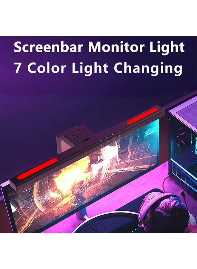 بيتك لمبة شاشة كمبيوتر مع إضاءة RGB، اضاءة شاشة قيمنق للمكتب والألعاب، مصباح فوق الشاشة بدون وهج، لون أسود - Image 4