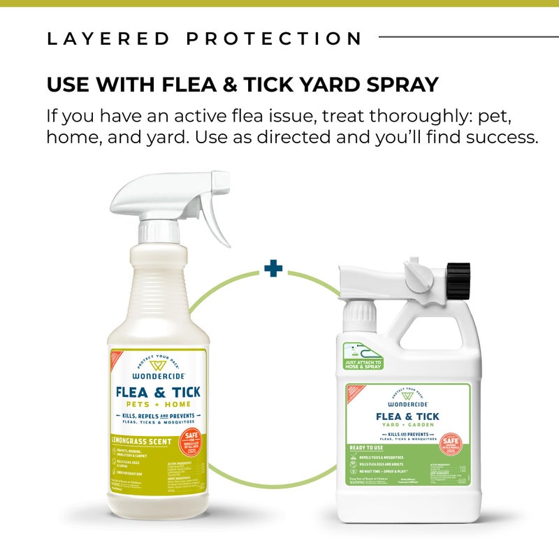 Wondercide - Flea, Tick & Mosquito Spray for Dogs, Cats, and Home - Flea and Tick Killer, Control, Prevention, Treatment - with Natural Essential Oils - Pet and Family Safe - Lemongrass 128 oz - Image 5