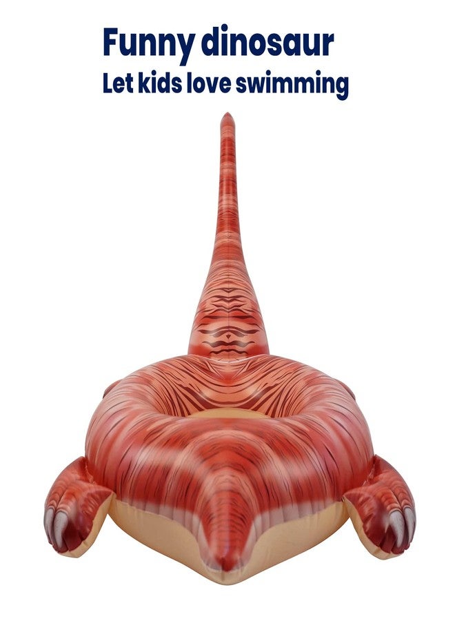 HOHQB Inflatable Dinosaur Pool Float Toys (Lifelike Pool Ring Brachiosaurus) Swimming Ring Toddler Pool floaties Water Party Pool Floats Tube Toy for Kids boy and Girls Age 3-12… - Image 3