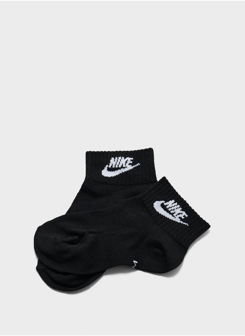 Nike 3 Pack Nsw Everyday Essential Ankle Socks  - Image 2