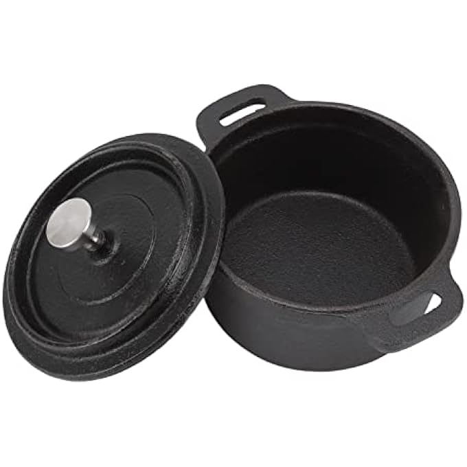 rayihni Cast Iron Pot Traditional Dutch Slow Cooker Pasta Grill Oven - Image 1