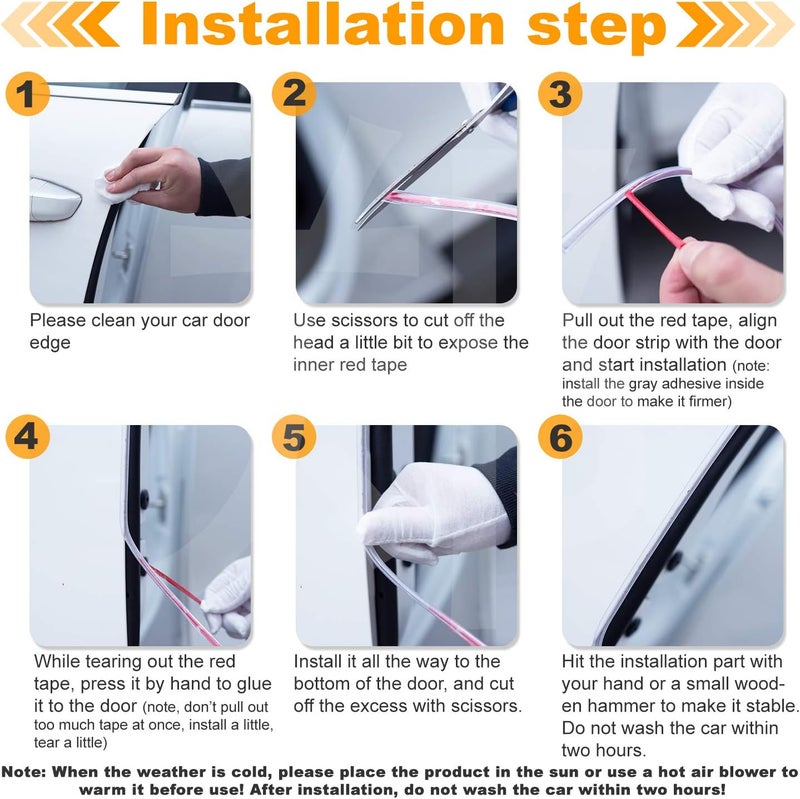 Eytool 16Ft Car Door Edge Protector - White Rubber Seal - Image 4