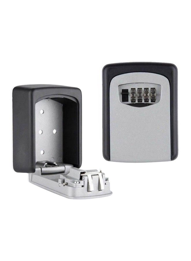 Key Storage Safe Black/Silver 12.2x8.8x4cm - Image 1