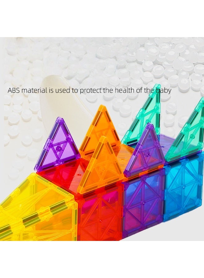 78-Piece Magnetic Tiles Building Blocks Set - STEM Educational Toys for Kids Ages 3+ | Creative Learning & Developmental Gift Idea for Toddlers Boys & Girls - Image 5