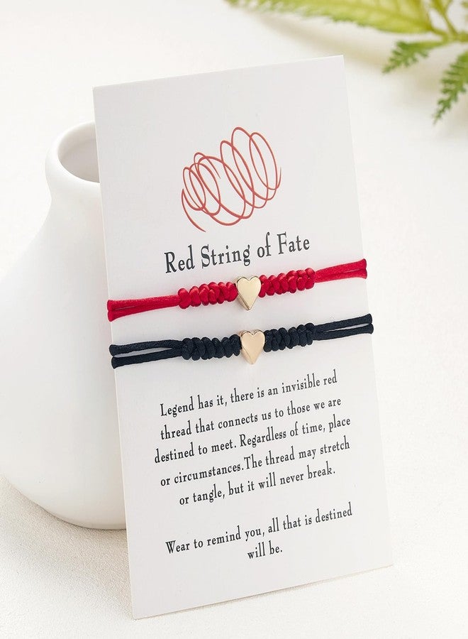 72ore Couples Bracelets Matching Bracelets for Couples Braided String Bracelets To My Love Valentines Bracelets Valentines Day Gift Couples Gifts Stocking Stuffers - Image 2