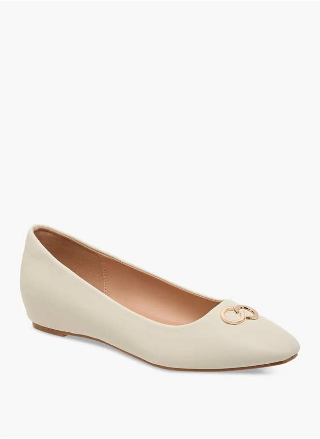 سيليست Women's Metal Accent Slip-On Ballerina Shoes