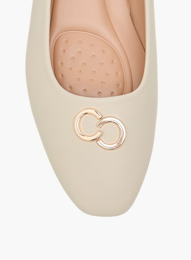 سيليست حذاء باليرينا نسائي سهل الارتداء بلمسة معدنية - Image 4