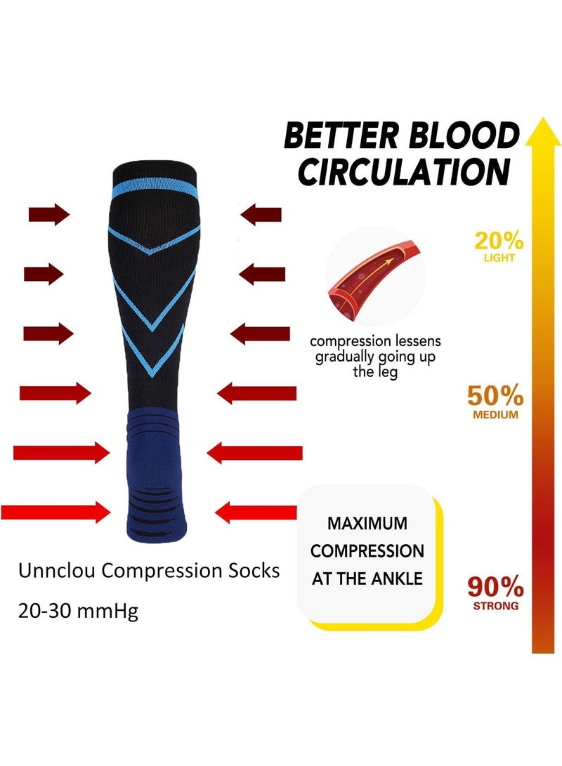 Sweet seven 2 Pairs Compression Socks 20-30 mmHg - Men's and Women's Sports Performance Socks for Running, Flying, and More - Image 4
