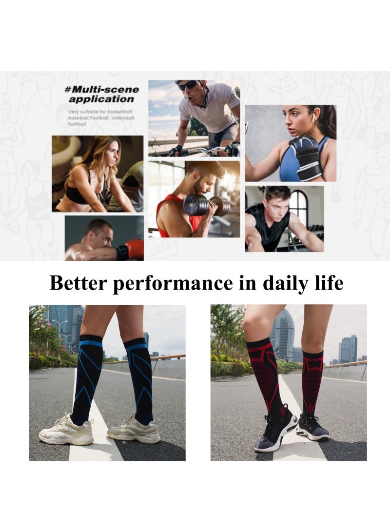 Sweet seven 2 Pairs Compression Socks 20-30 mmHg - Men's and Women's Sports Performance Socks for Running, Flying, and More - Image 5