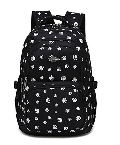 VIDOSCLA Dog Paw Girls Backpack Primary Book Bag School Bag for Boys - Image 1