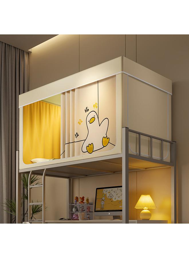 Bluejw Strong Shading College Students' Dormitory Upper And Lower Bed Curtain Integrated Fully Closed Mosquito Net Zippered Bed Curtain - Image 1