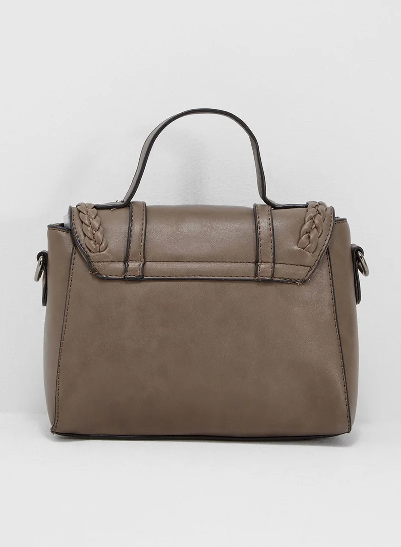 Ginger Braid Detail Satchel