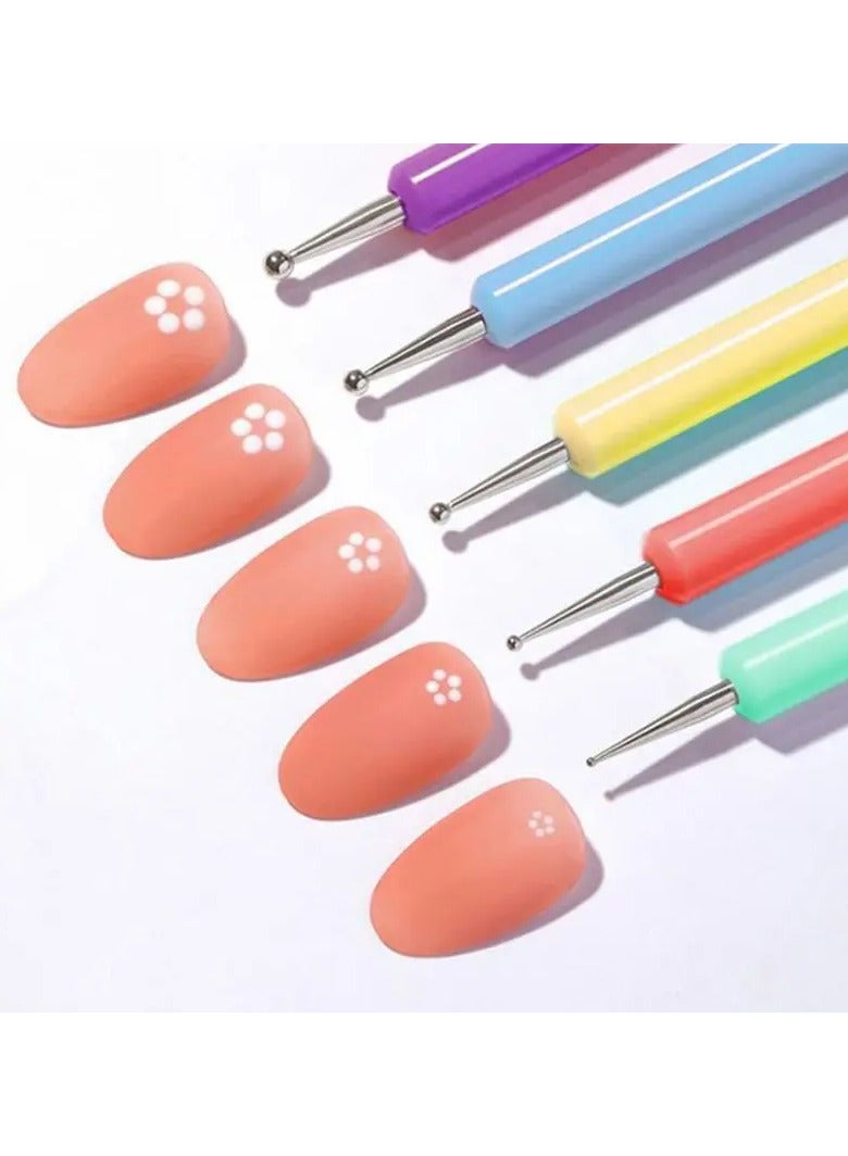 Goolsky 5 pc Professional Nail Art Dotting Pen Kit - Perfect for Manicures and Nail Specialists - Image 3