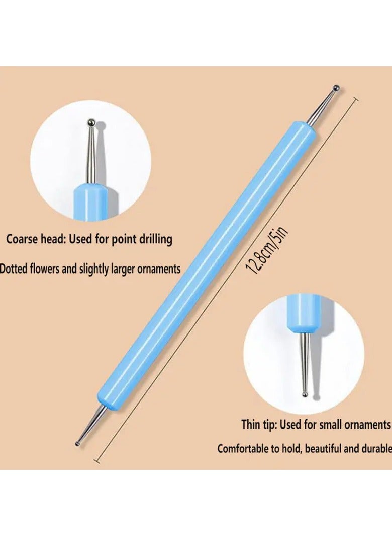 Goolsky 5 pc Professional Nail Art Dotting Pen Kit - Perfect for Manicures and Nail Specialists - Image 4